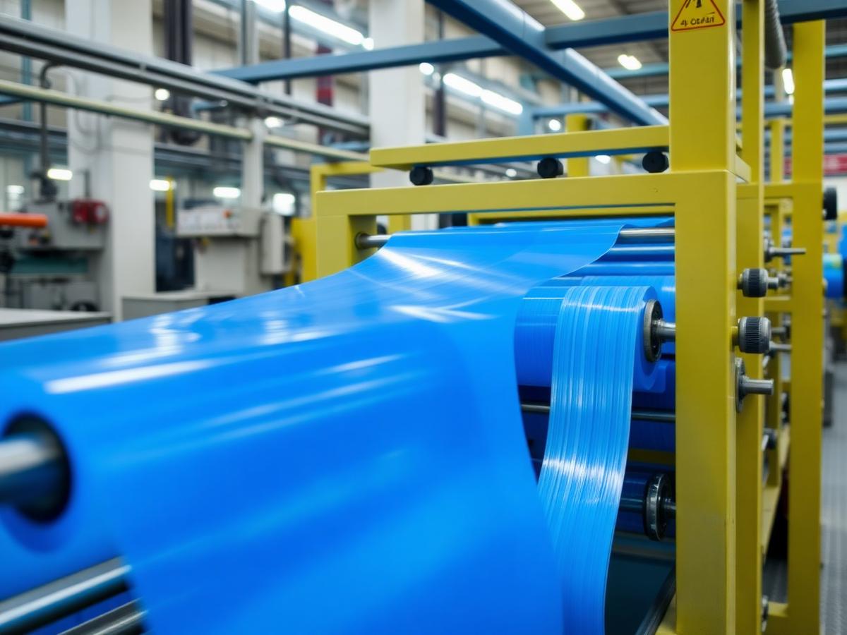 HDPE tape extrusion and stretching line